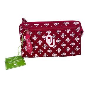 Vera Bradley University of Oklahoma Sooners Front Zip Wristlet